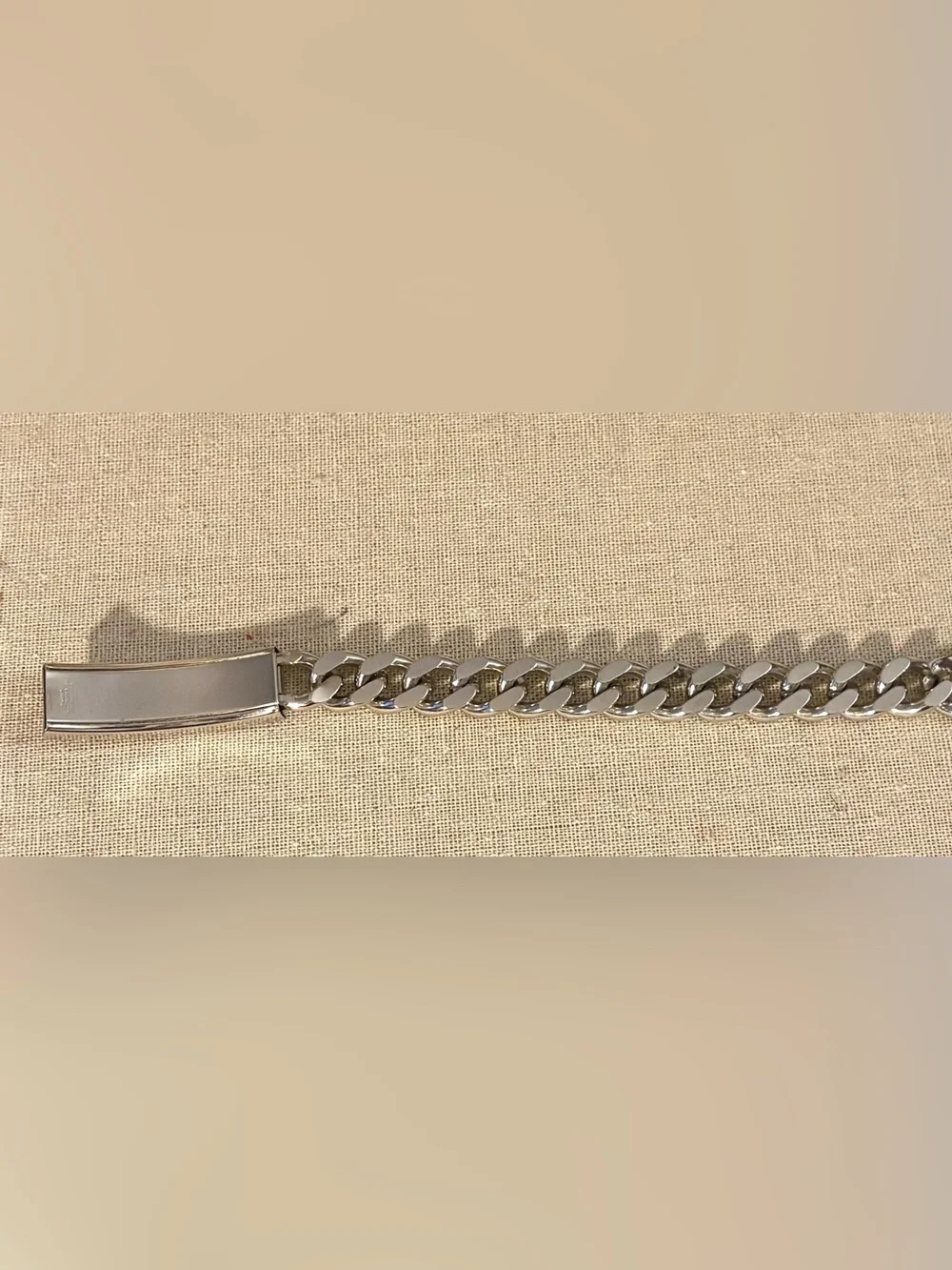 Men's Vintage Speidel Silver-Tone ID Bracelet.